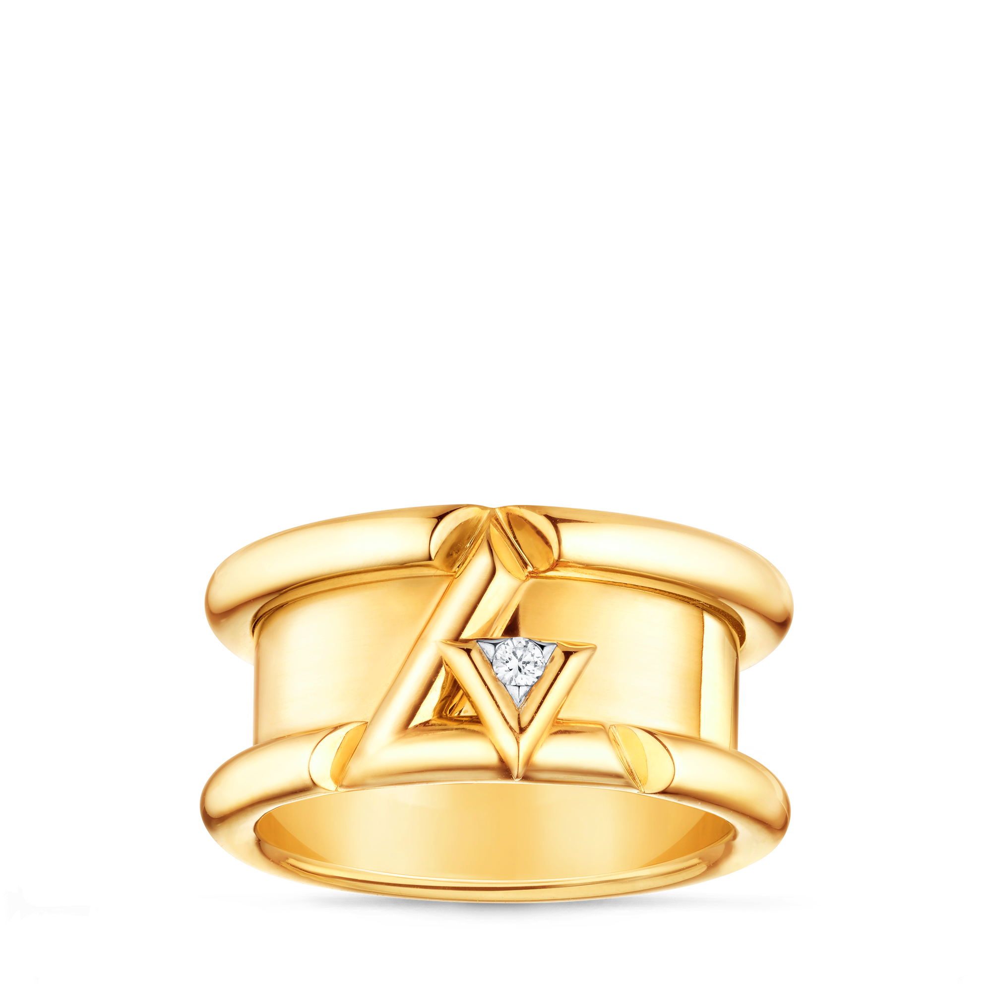 LV Volt One Band Ring, Yellow Gold And Diamond  in Jewelry