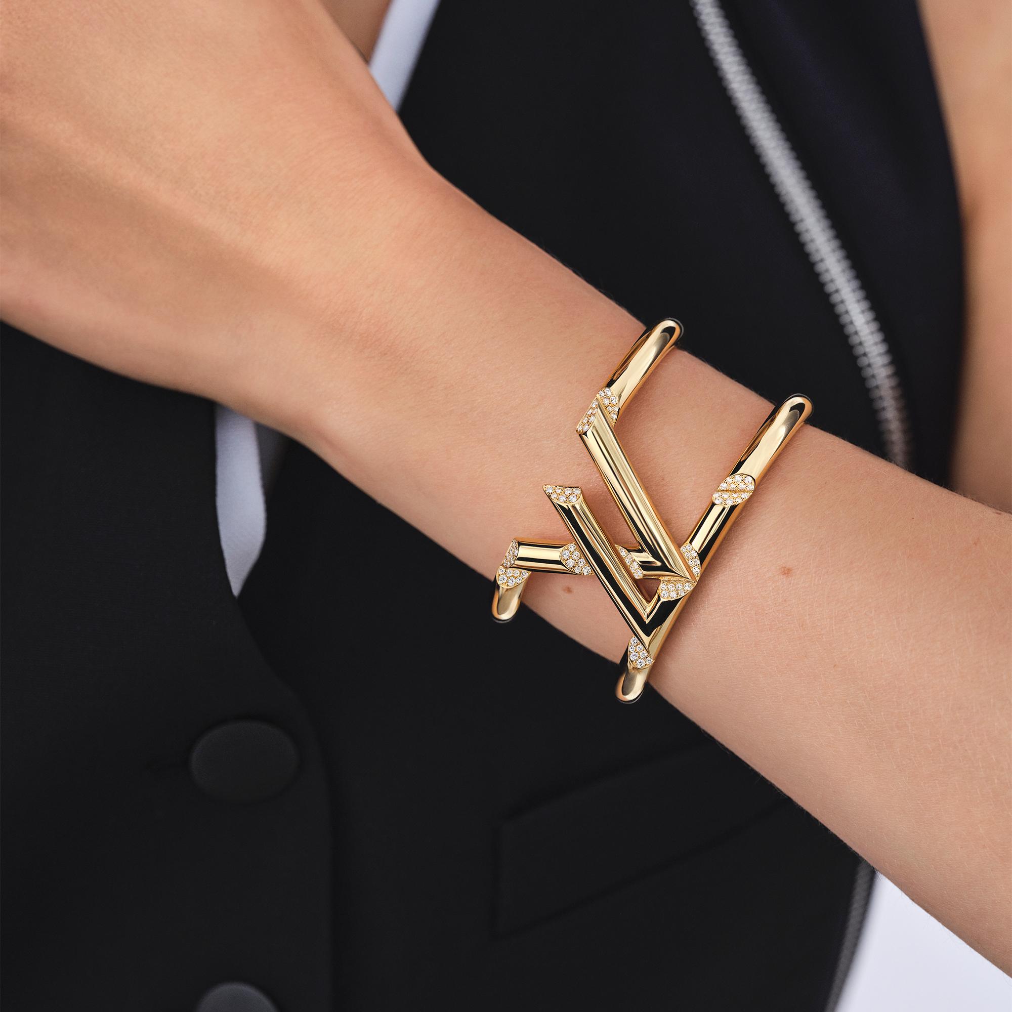 LV Volt One Cuff, Yellow Gold And Diamonds  in Jewelry