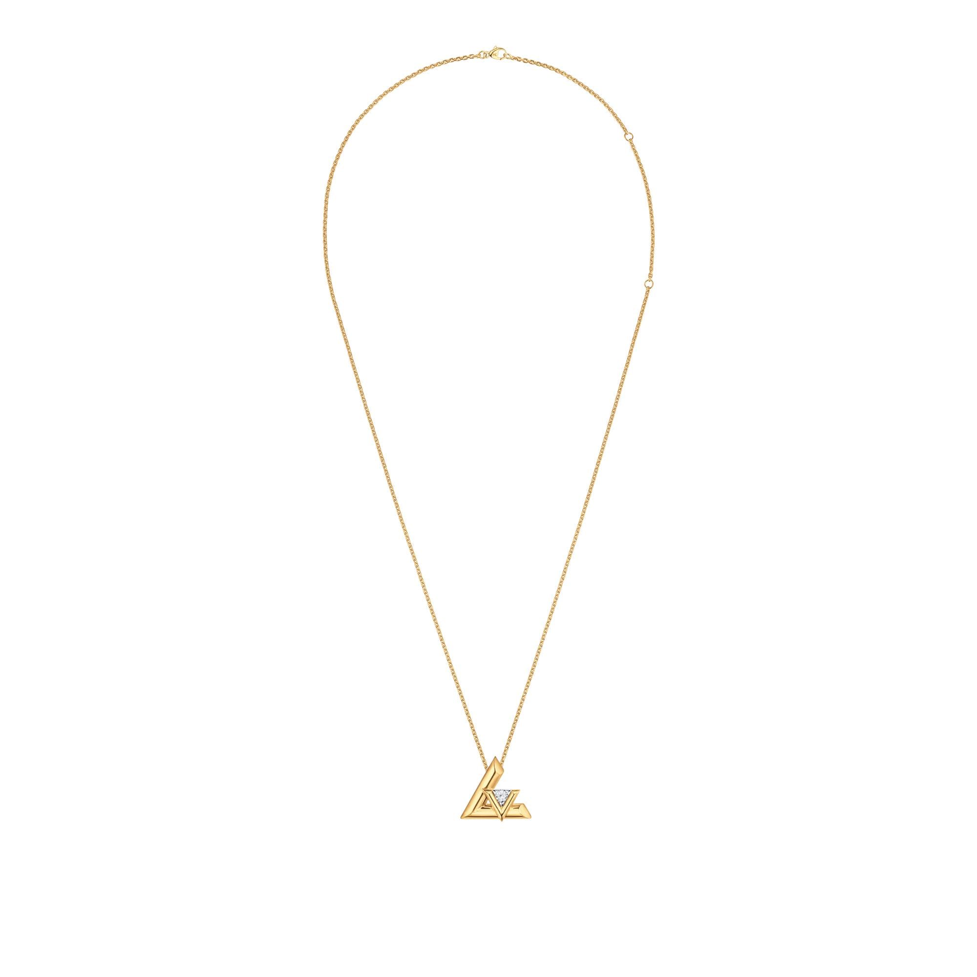 LV Volt One Large Pendant, Yellow Gold And Diamond  in Jewelry