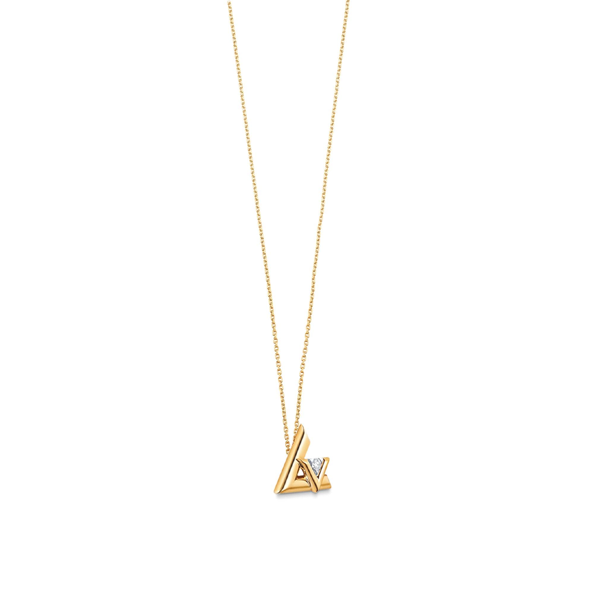 LV Volt One Large Pendant, Yellow Gold And Diamond  in Jewelry
