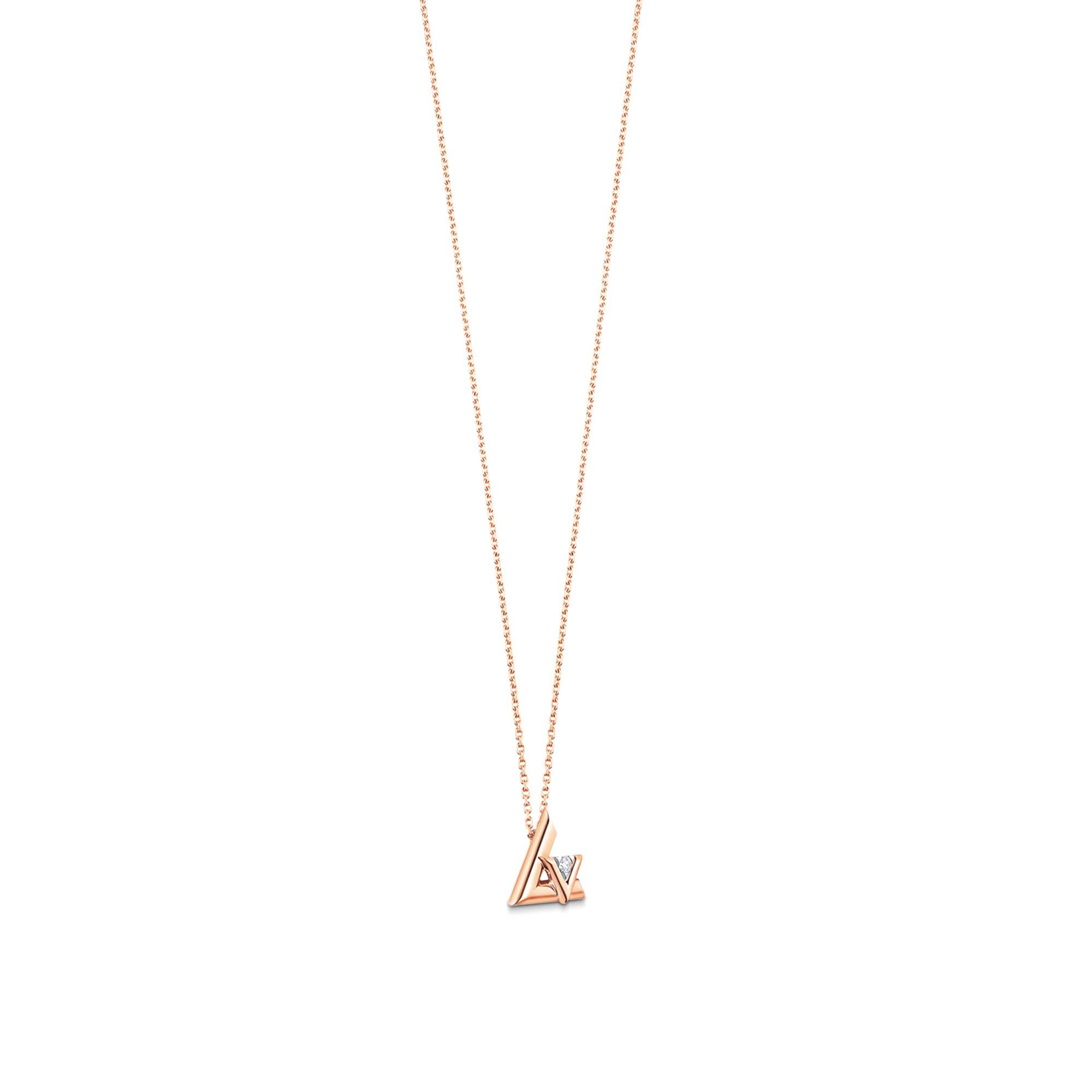 LV Volt One Small Pendant, Pink Gold And Diamond  in Jewelry