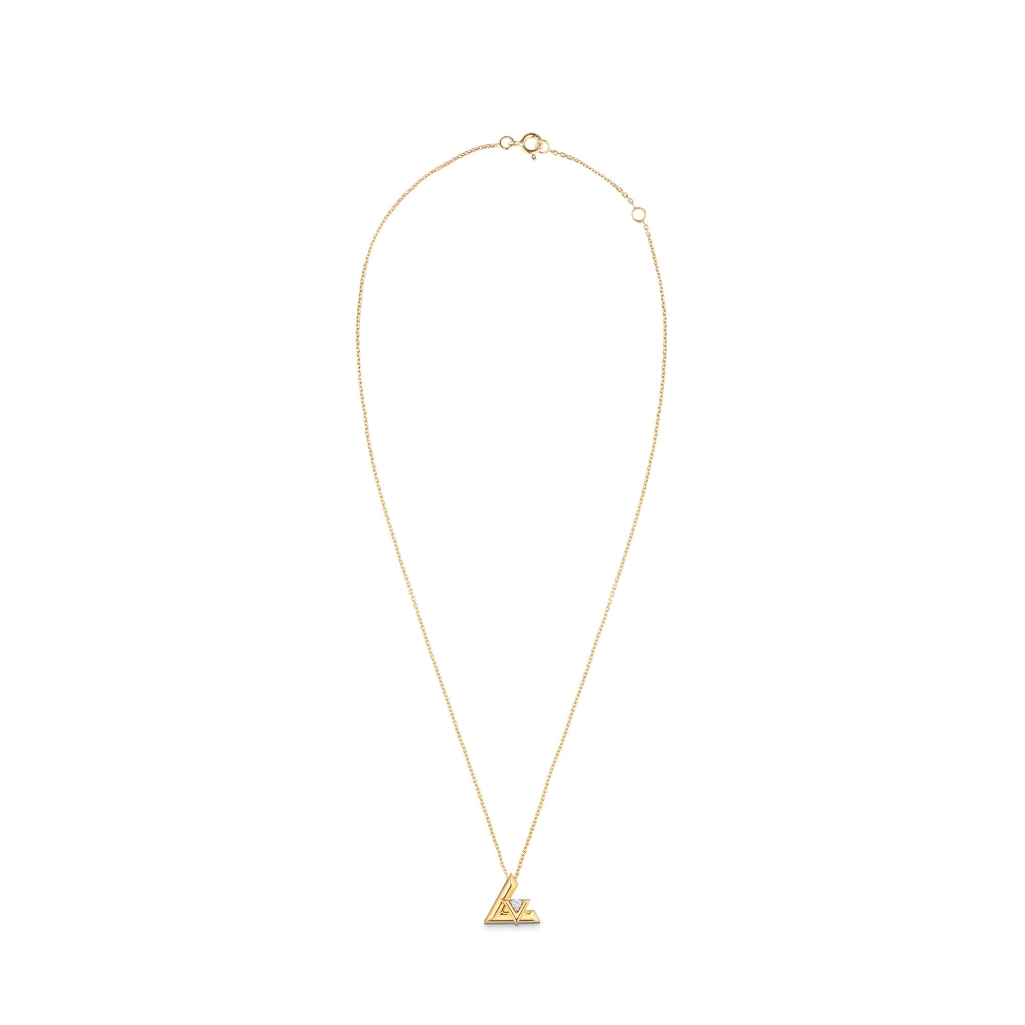 LV Volt One Small Pendant, Yellow Gold And Diamond  in Jewelry