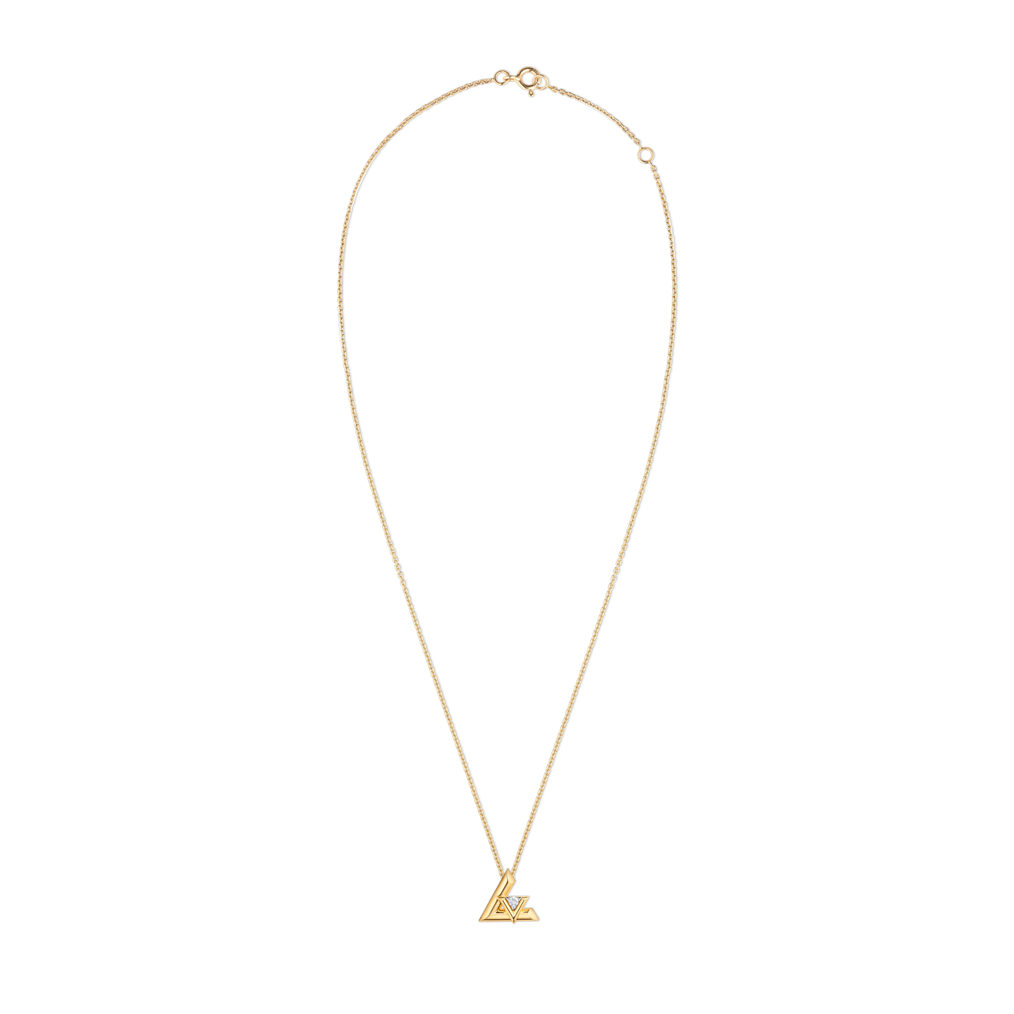 LV Volt One Small Pendant, Yellow Gold And Diamond  in Jewelry