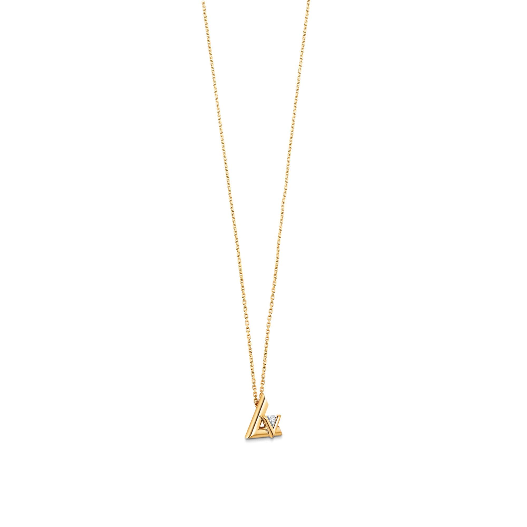 LV Volt One Small Pendant, Yellow Gold And Diamond  in Jewelry