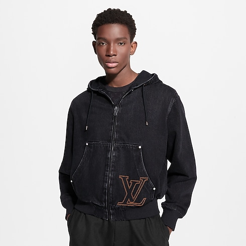 LV Workwear Hooded Denim Blouson in Men's Ready-to-Wear All Ready-to-Wear collections by Louis Vuitton (Product zoom)