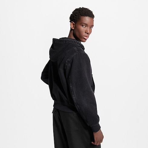 LV Workwear Hooded Denim Blouson in Men's Ready-to-Wear All Ready-to-Wear collections by Louis Vuitton (Product zoom)