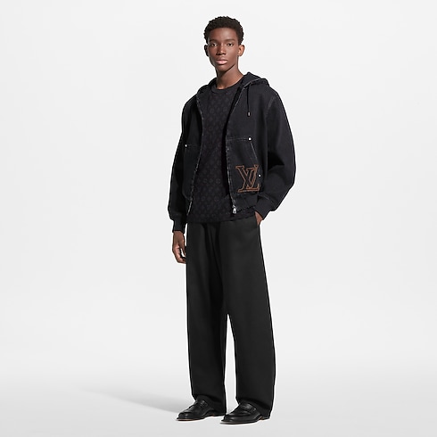 LV Workwear Hooded Denim Blouson in Men's Ready-to-Wear All Ready-to-Wear collections by Louis Vuitton (Product zoom)
