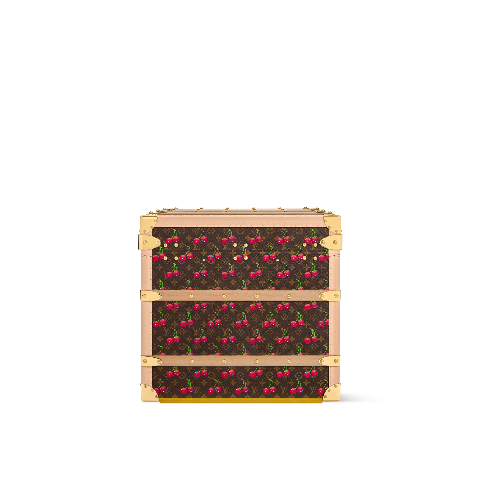 LV x TM Courrier Lozine Carré Cherry Other Monogram Canvas in Trunks, Travel and Home
