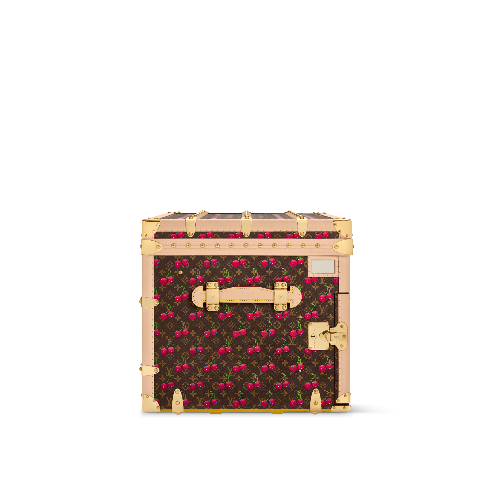 LV x TM Courrier Lozine Carré Cherry Other Monogram Canvas in Trunks, Travel and Home