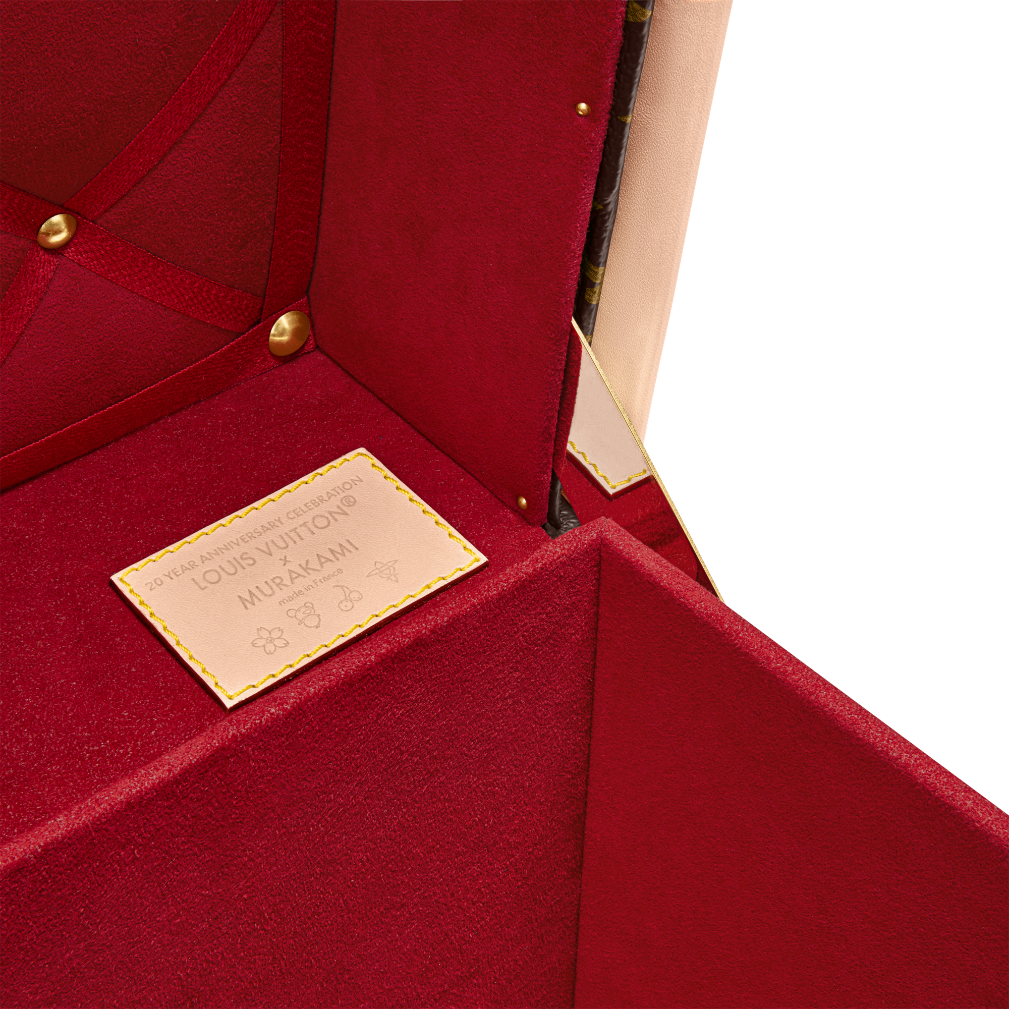 LV x TM Courrier Lozine Carré Cherry Other Monogram Canvas in Trunks, Travel and Home