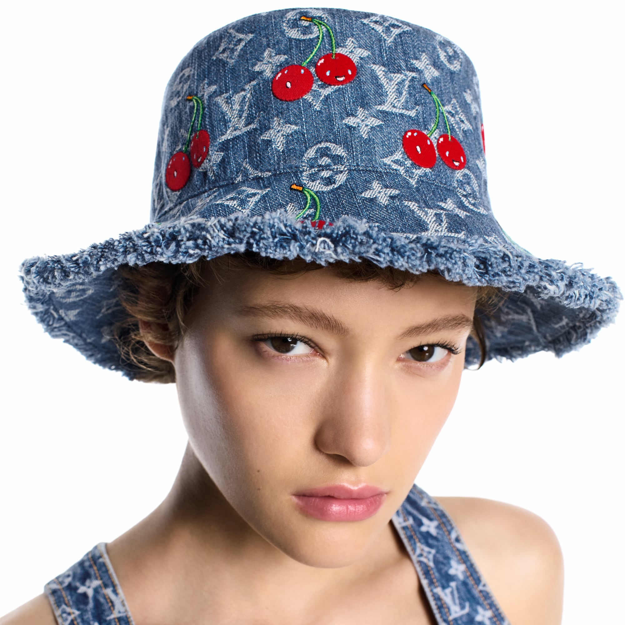 LV x TM Denim Cerise Bucket Hat S00 in Women