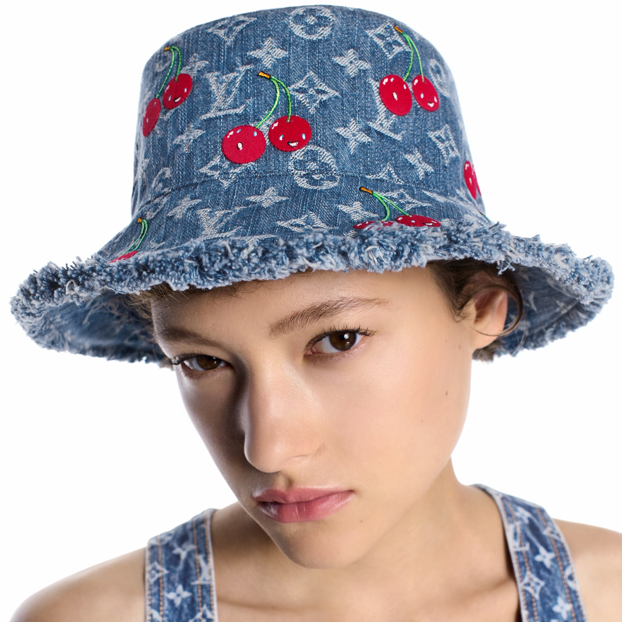 LV x TM Denim Cerise Bucket Hat S00 in Women