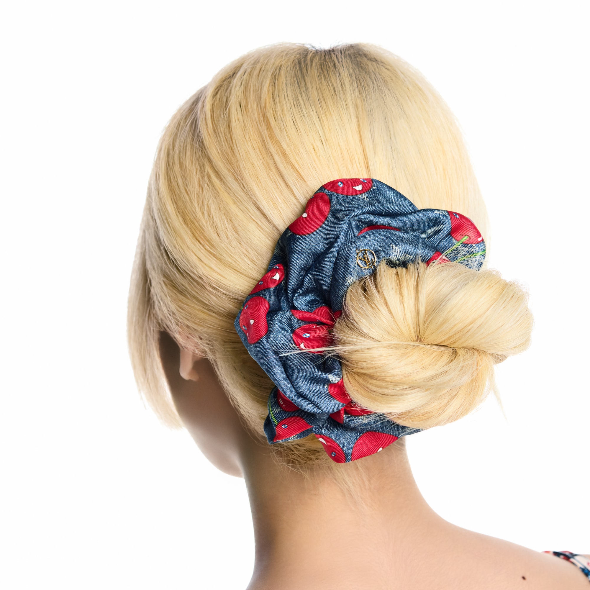 LV x TM Denim Cerise Scrunchy S00 in Women