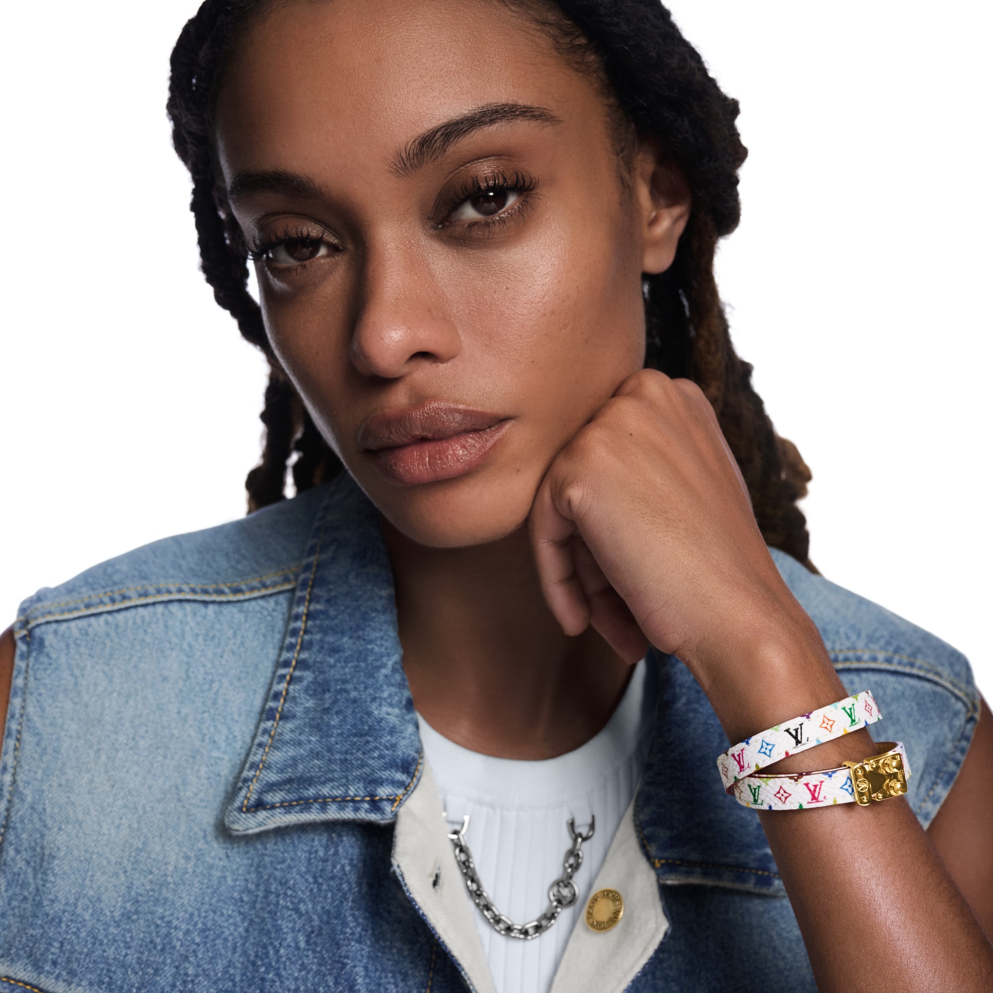 LV x TM LV Signature Bracelet Other Leathers in Women