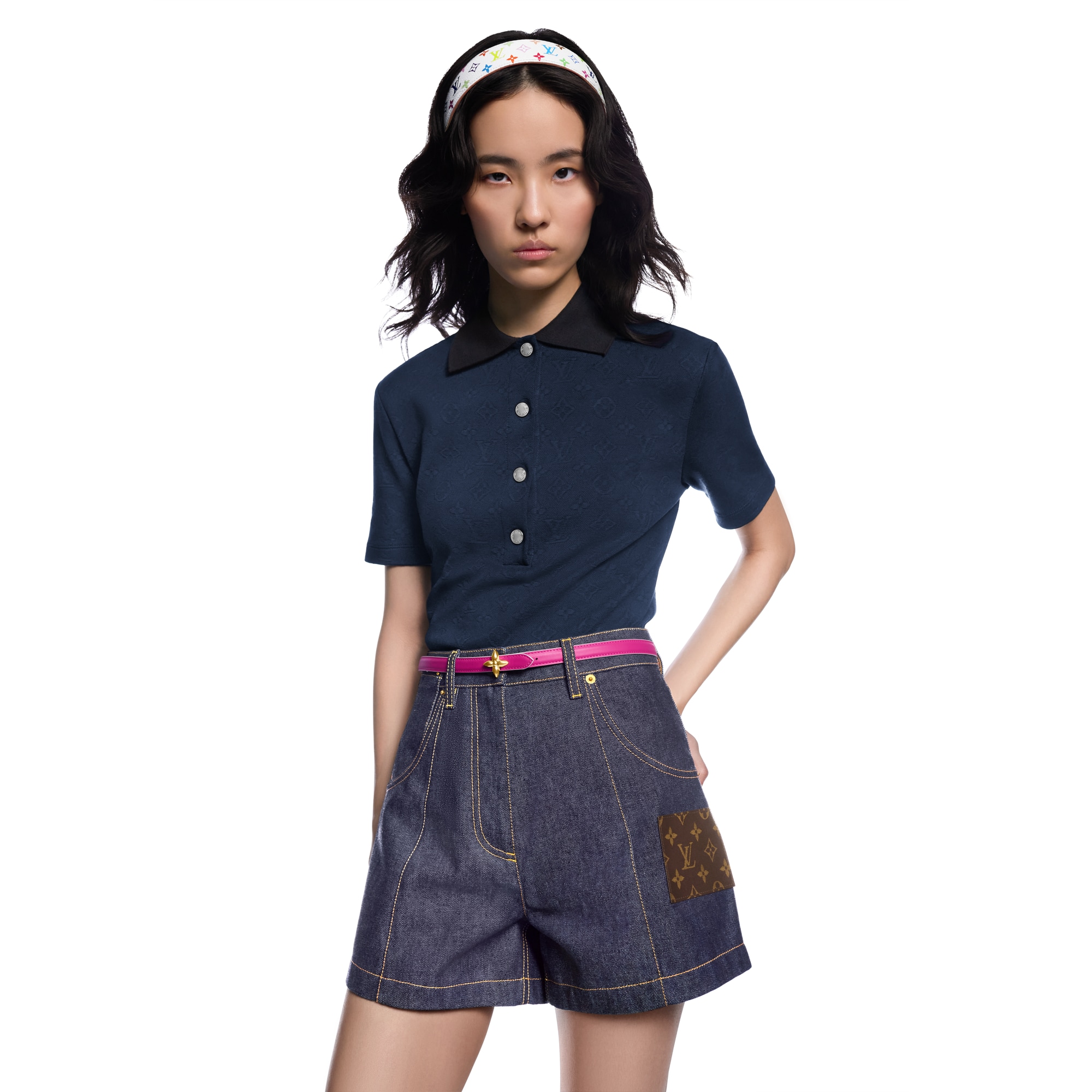 LV x TM Mini Flowergram 15mm Reversible Belt  in Women