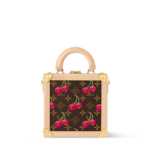 LV x TM Mini Square Trunk Cherry Other Monogram Canvas in Trunks, Travel and Home's Trunks and Boxes Wearable Trunks collections by Louis Vuitton (Product zoom)