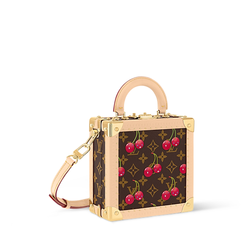 LV x TM Mini Square Trunk Cherry Other Monogram Canvas in Trunks, Travel and Home's Trunks and Boxes Wearable Trunks collections by Louis Vuitton (Product zoom)