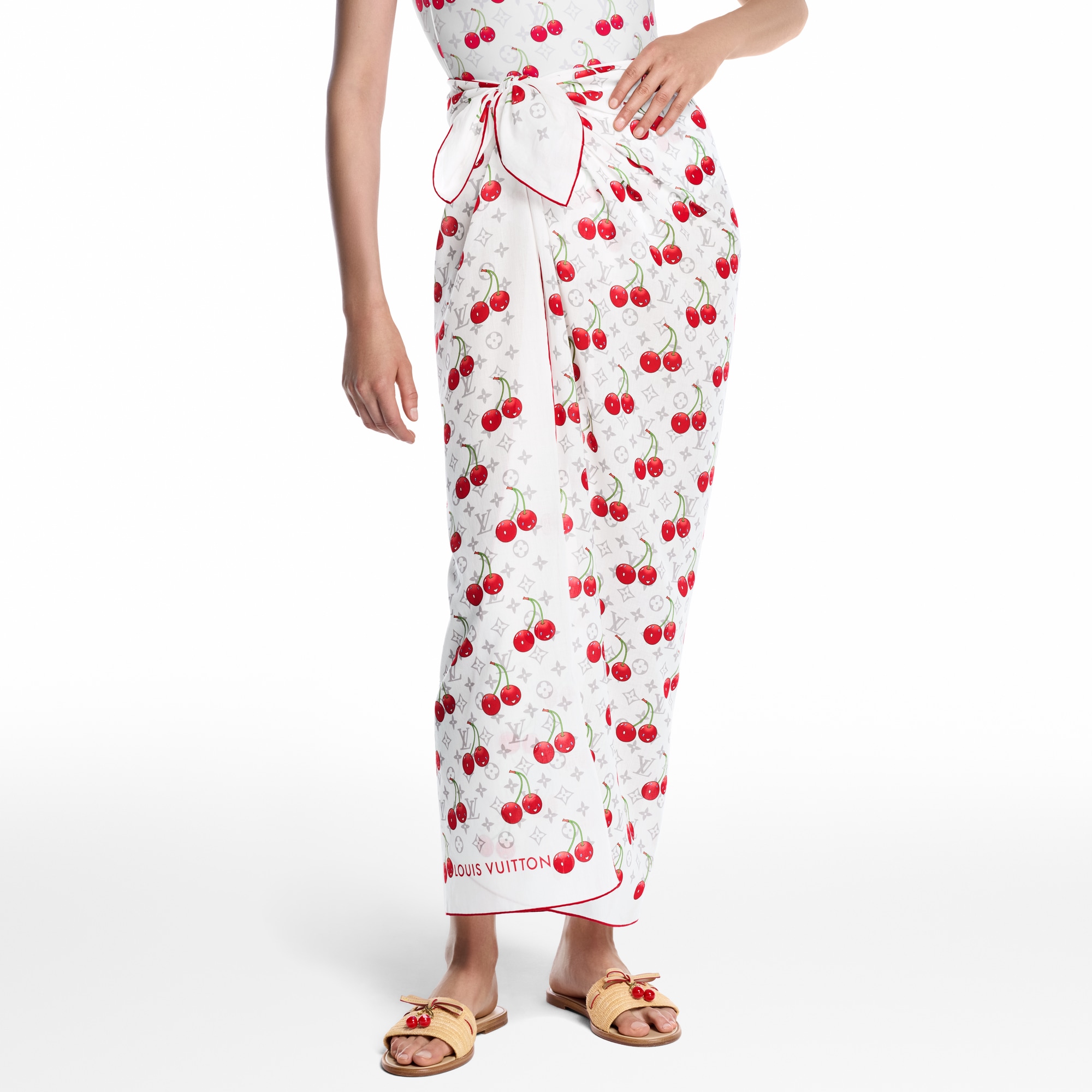 LV x TM Monogram Cerise Shawl S00 in Women