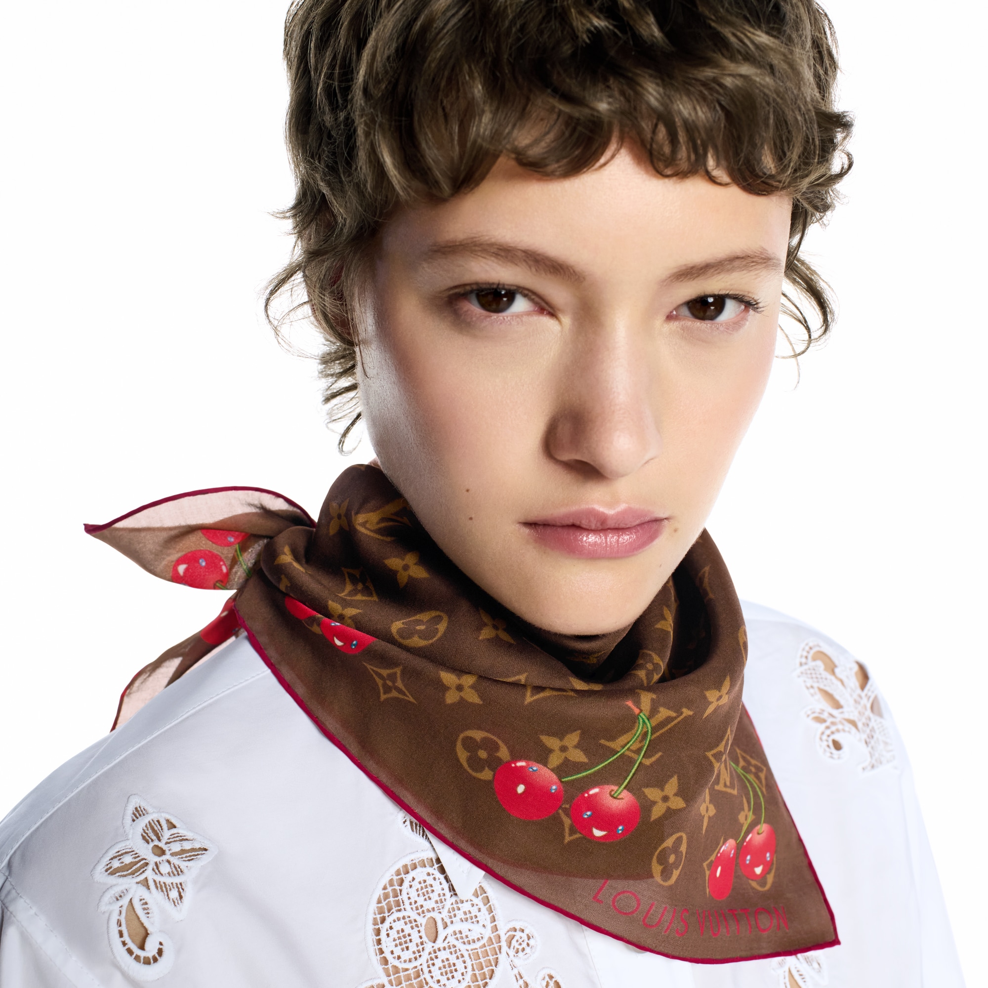 LV x TM Monogram Cerise Square 55 S00 in Women