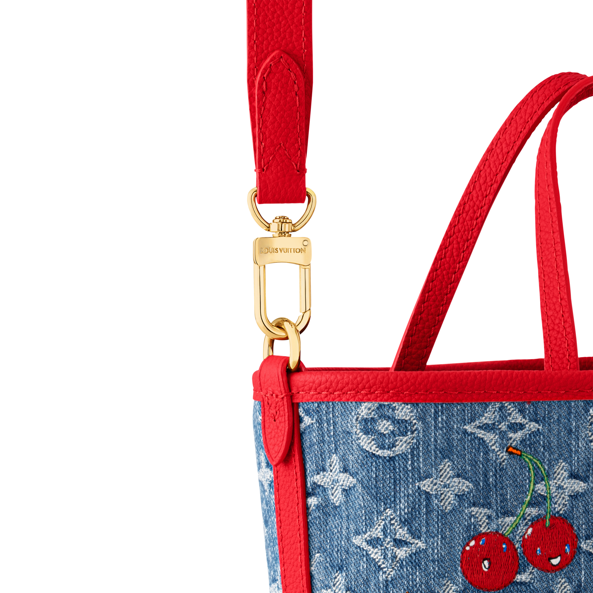 LV x TM Neverfull Inside Out BB   Monogram Denim in Bags and Small Leather Goods