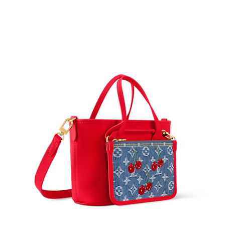 LV x TM Neverfull Inside Out BB Monogram Denim in Bags and Small Leather Goods's Women Bags LV Icons collections by Louis Vuitton (Product zoom)