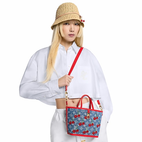 LV x TM Neverfull Inside Out BB Monogram Denim in Bags and Small Leather Goods's Women Bags LV Icons collections by Louis Vuitton (Product zoom)