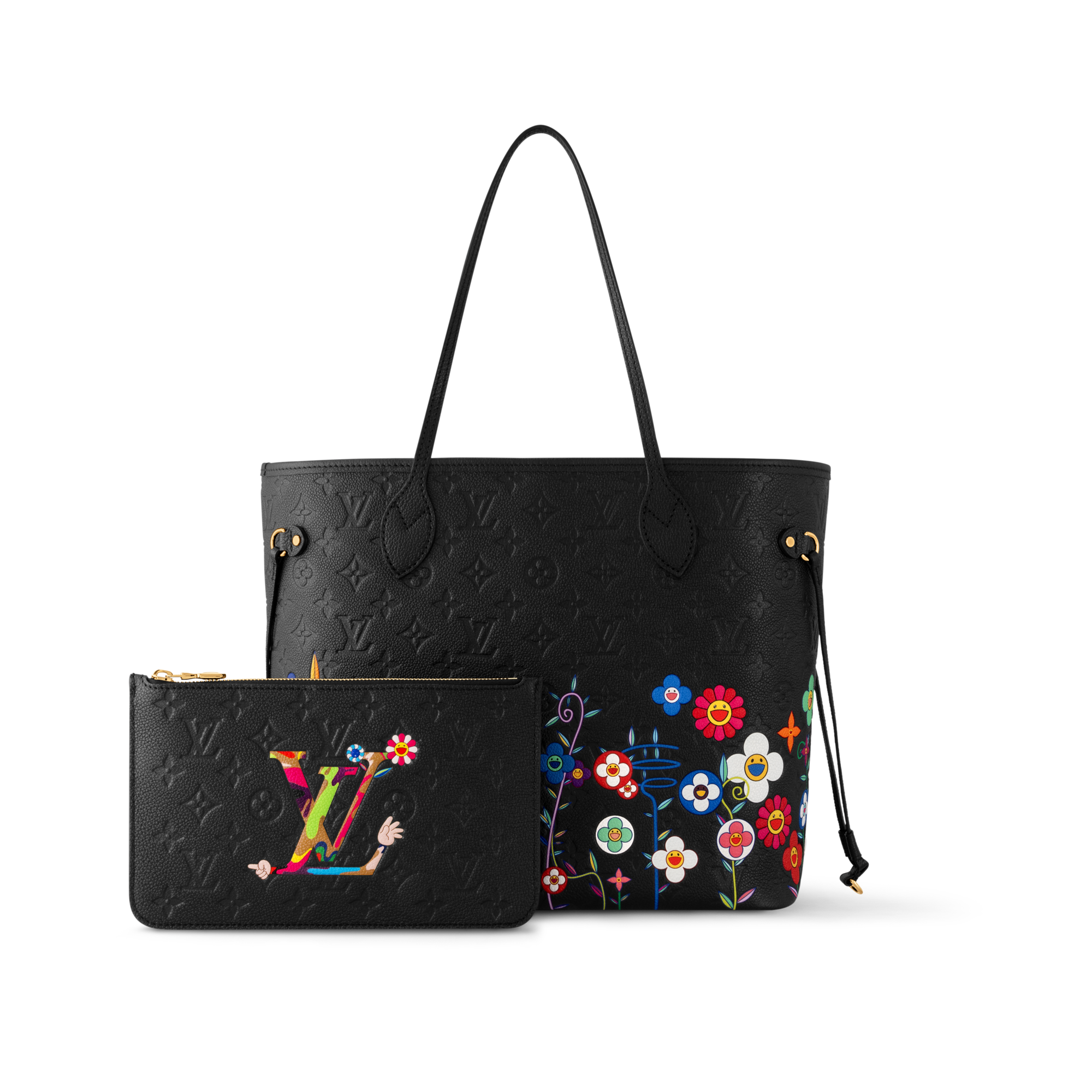 LV x TM Neverfull MM Monogram Empreinte Leather in Bags and Small Leather Goods