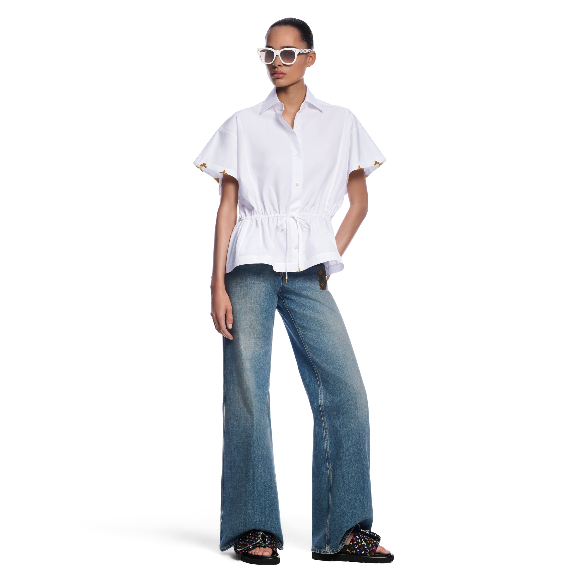 LV x TM Pool Pillow Flat Comfort Mule  in Women