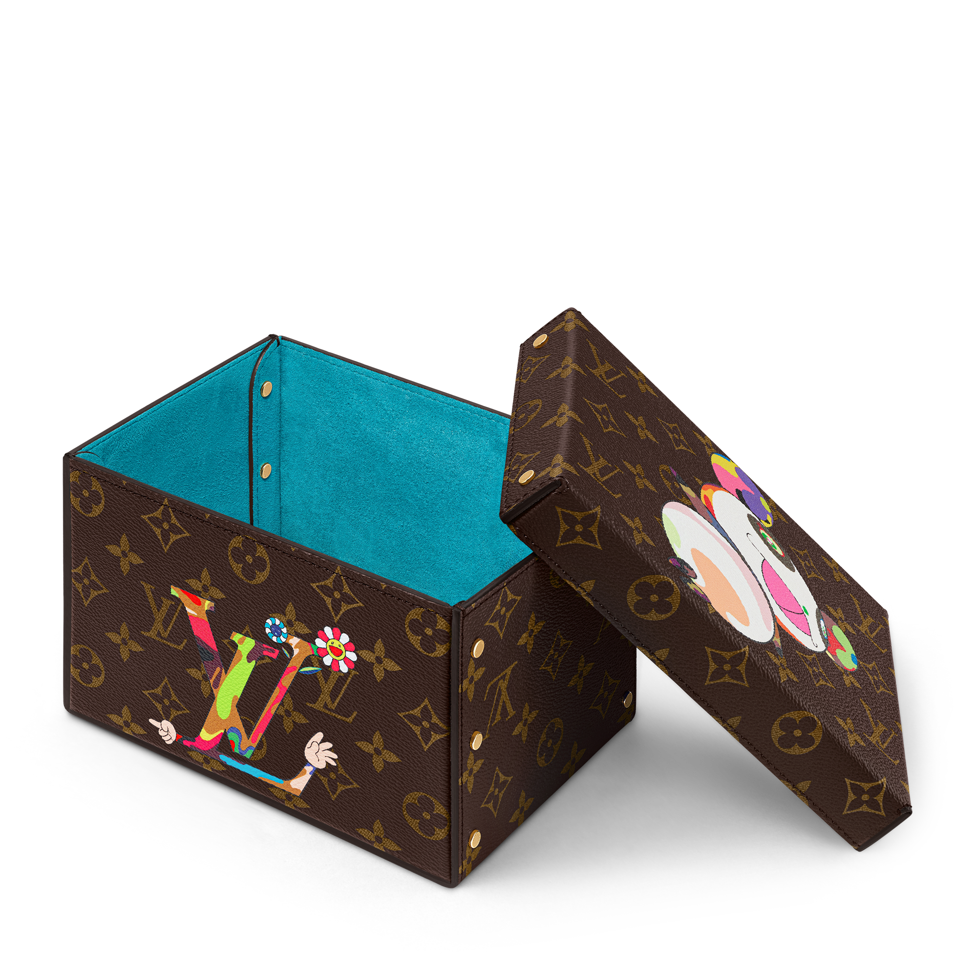 LV x TM Superflat Characters Cardboard Box  in Trunks, Travel and Home