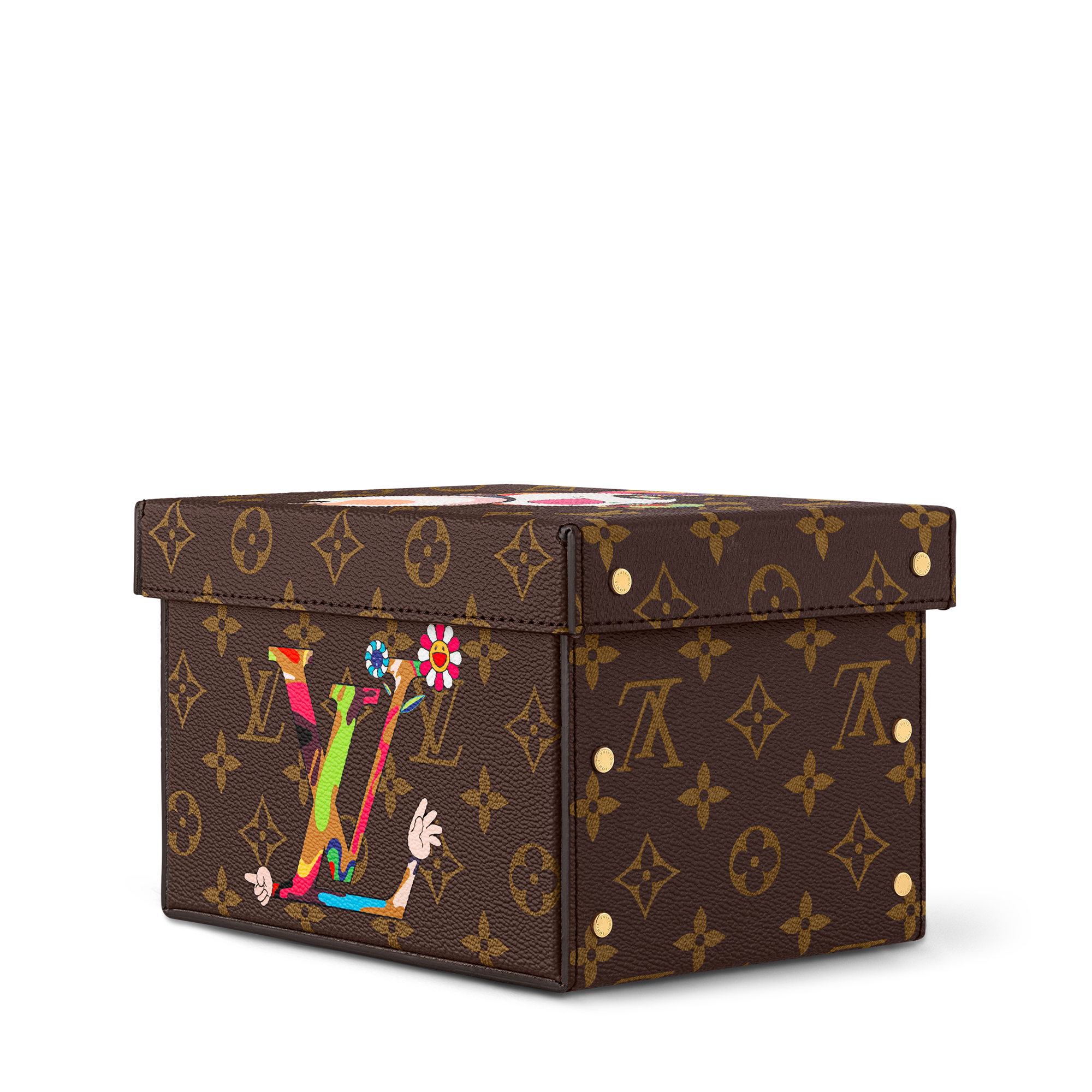 LV x TM Superflat Characters Cardboard Box  in Trunks, Travel and Home