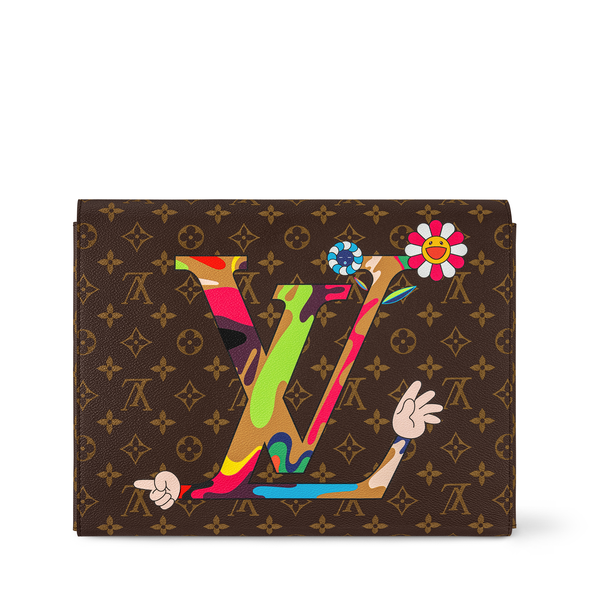 LV x TM Superflat Characters Mark Folder  in Trunks, Travel and Home