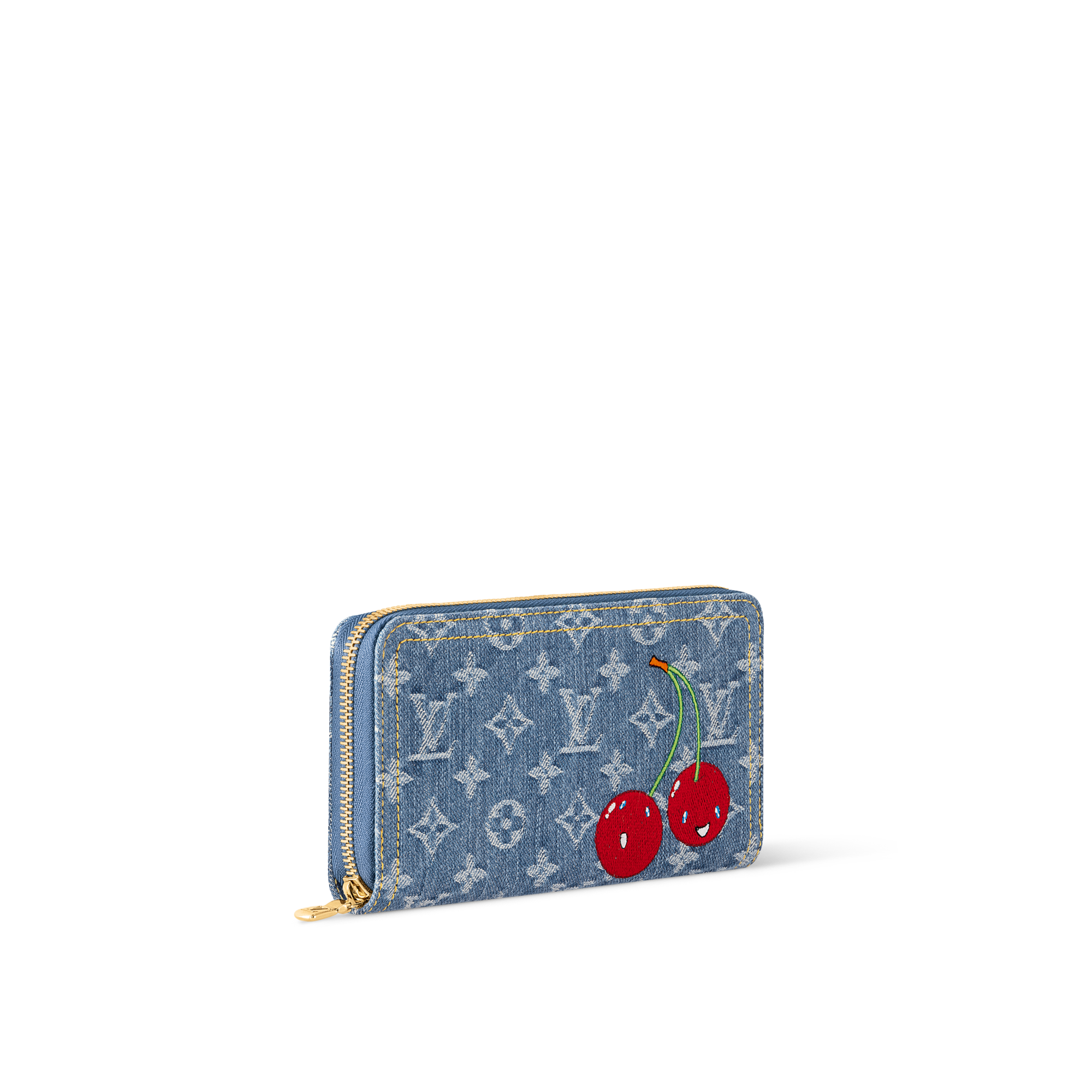 LV x TM Zippy Wallet Monogram Denim in Women