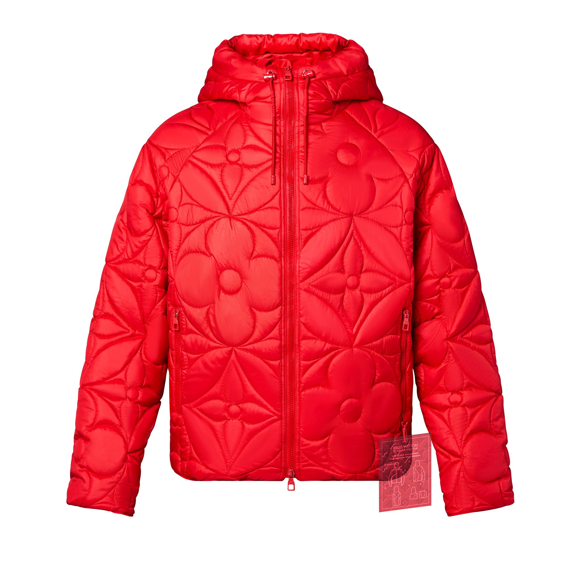 LVSE Flower Quilted Hoodie Jacket 