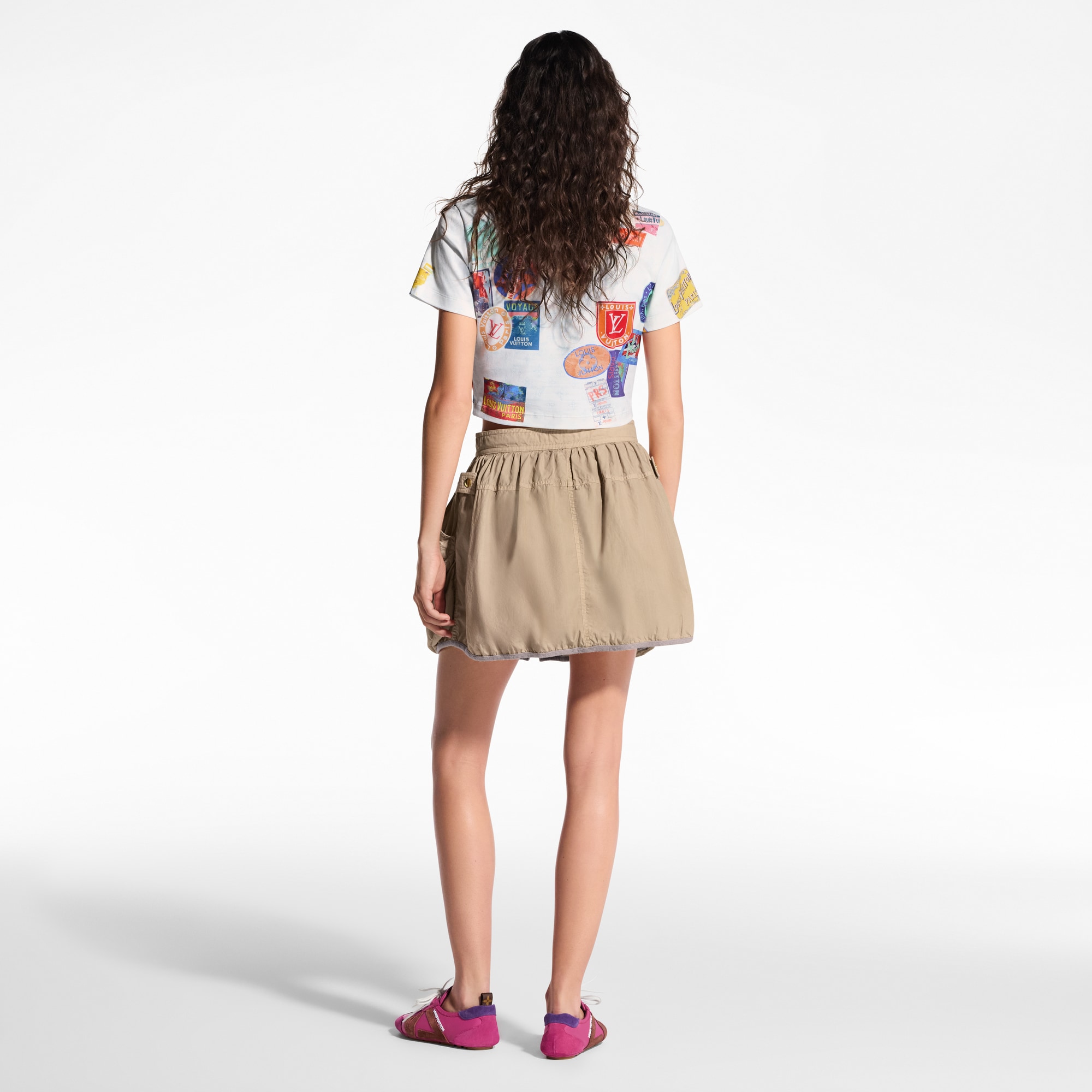 Mahina Patch Print Crop Top  in Women