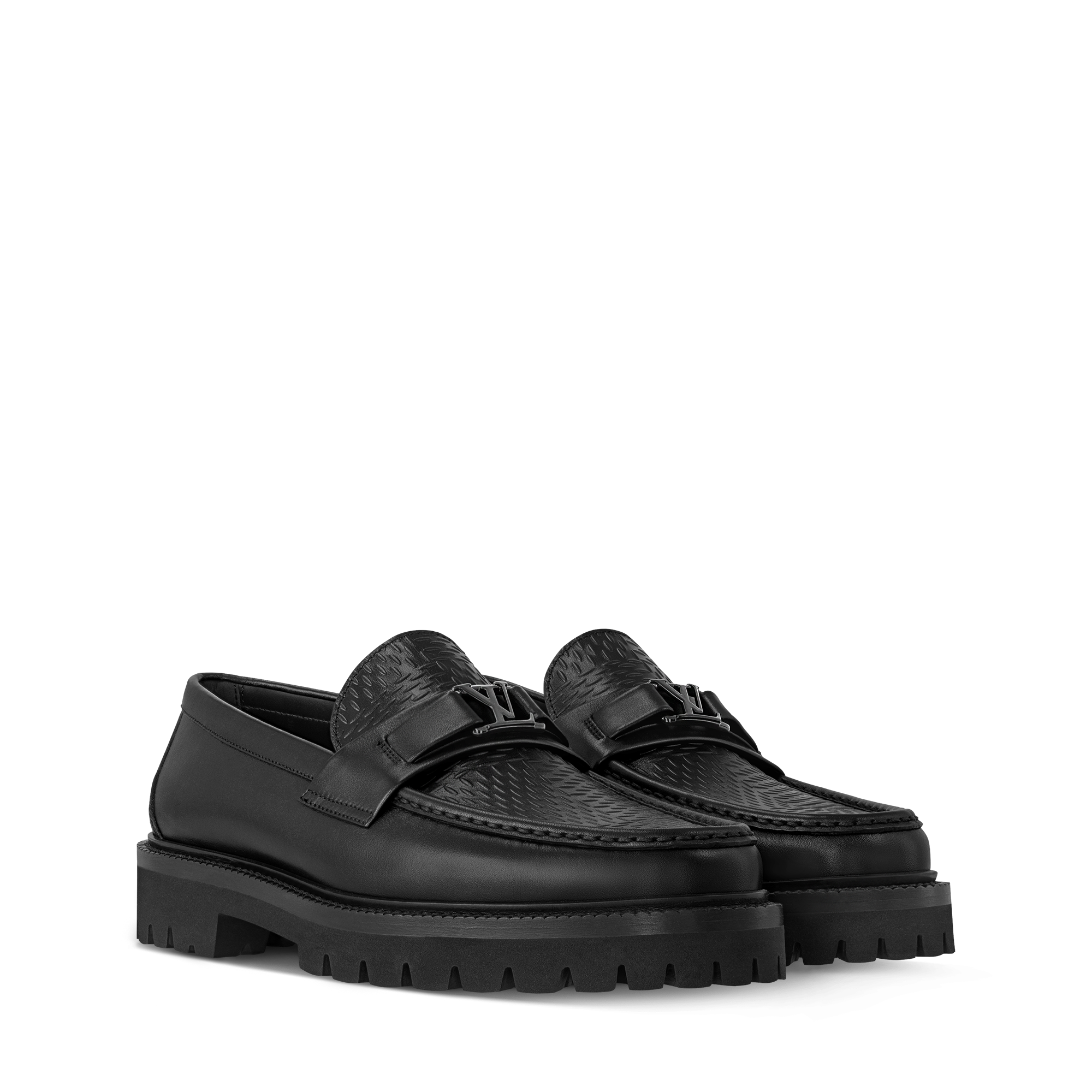 Louis Vuitton LV Major Loafers LV Logo Silver Black MAJOR LOAFER - Shoes | LOUIS VUITTON main image 3