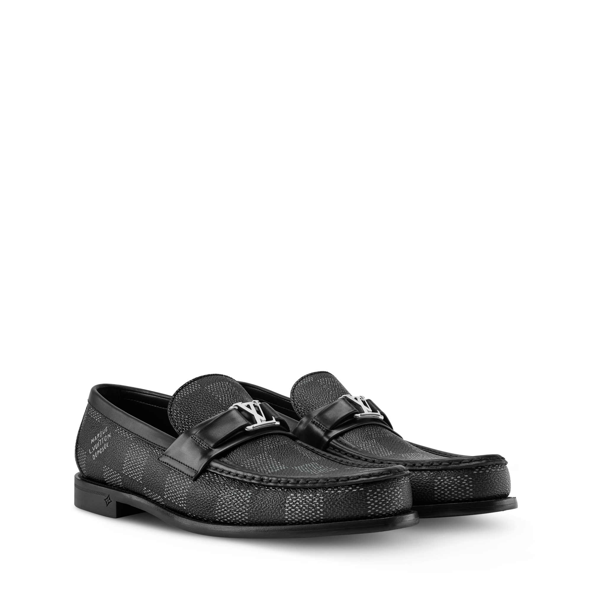 Grey Loafers Shoes | LOUIS VUITTON