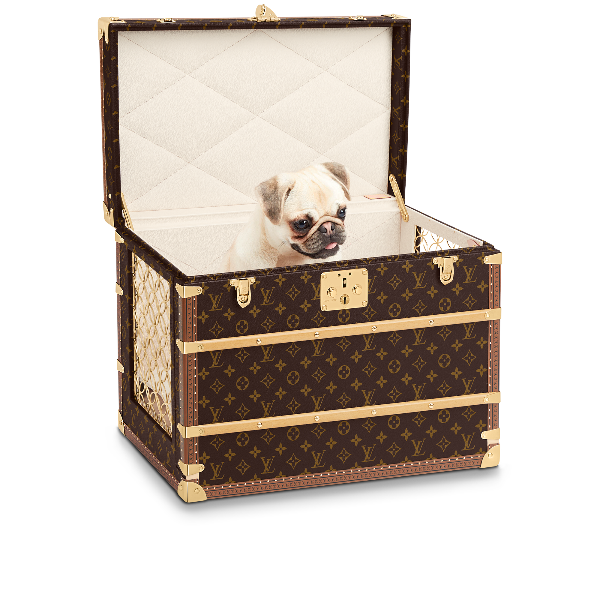 Malle Chien Monogram Canvas in Trunks, Travel and Home