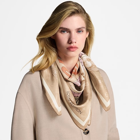 Malles Merveilleuses Square 90 S00 in Women's Accessories Silk Squares and Bandeaus collections by Louis Vuitton (Product zoom)