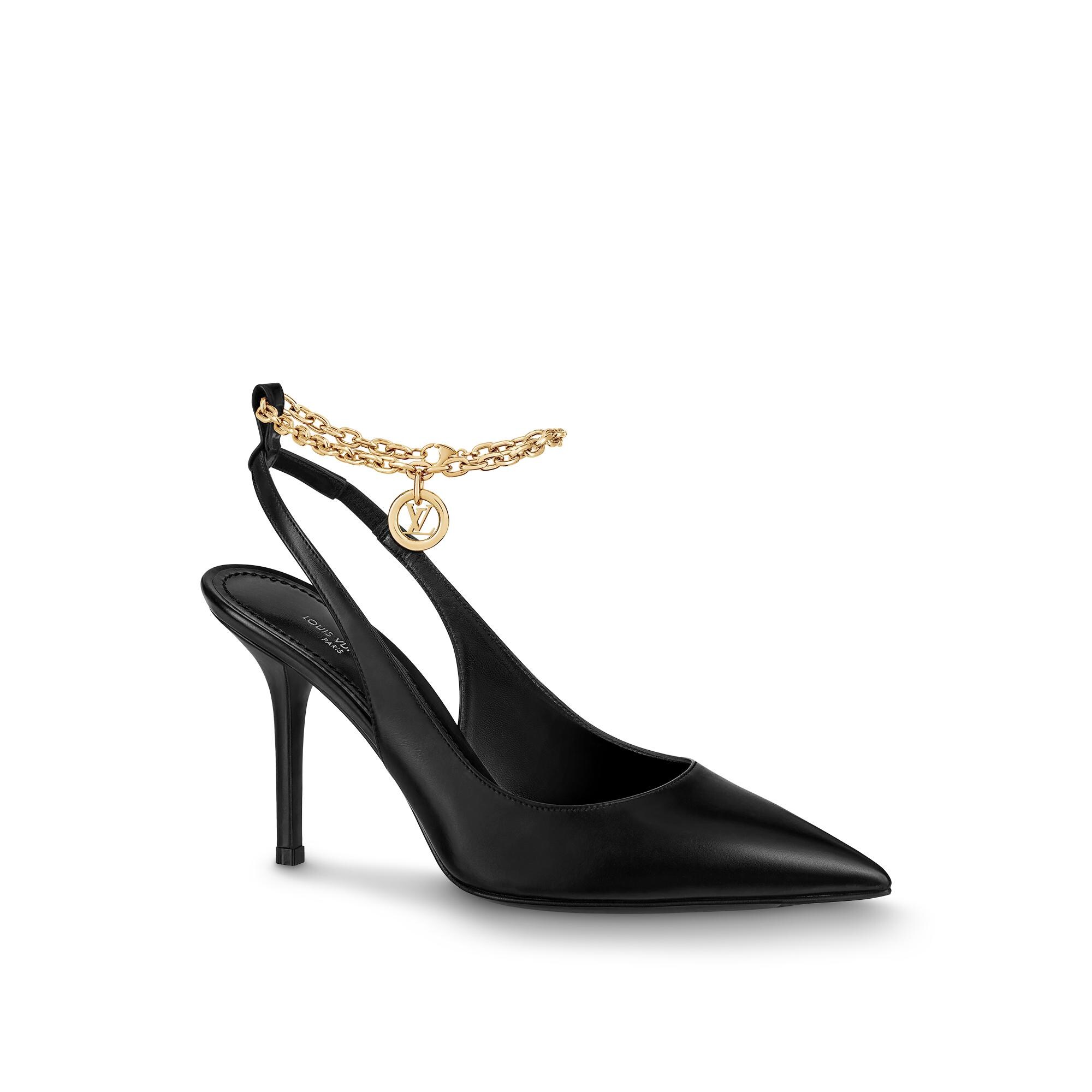 louis vuitton black heels