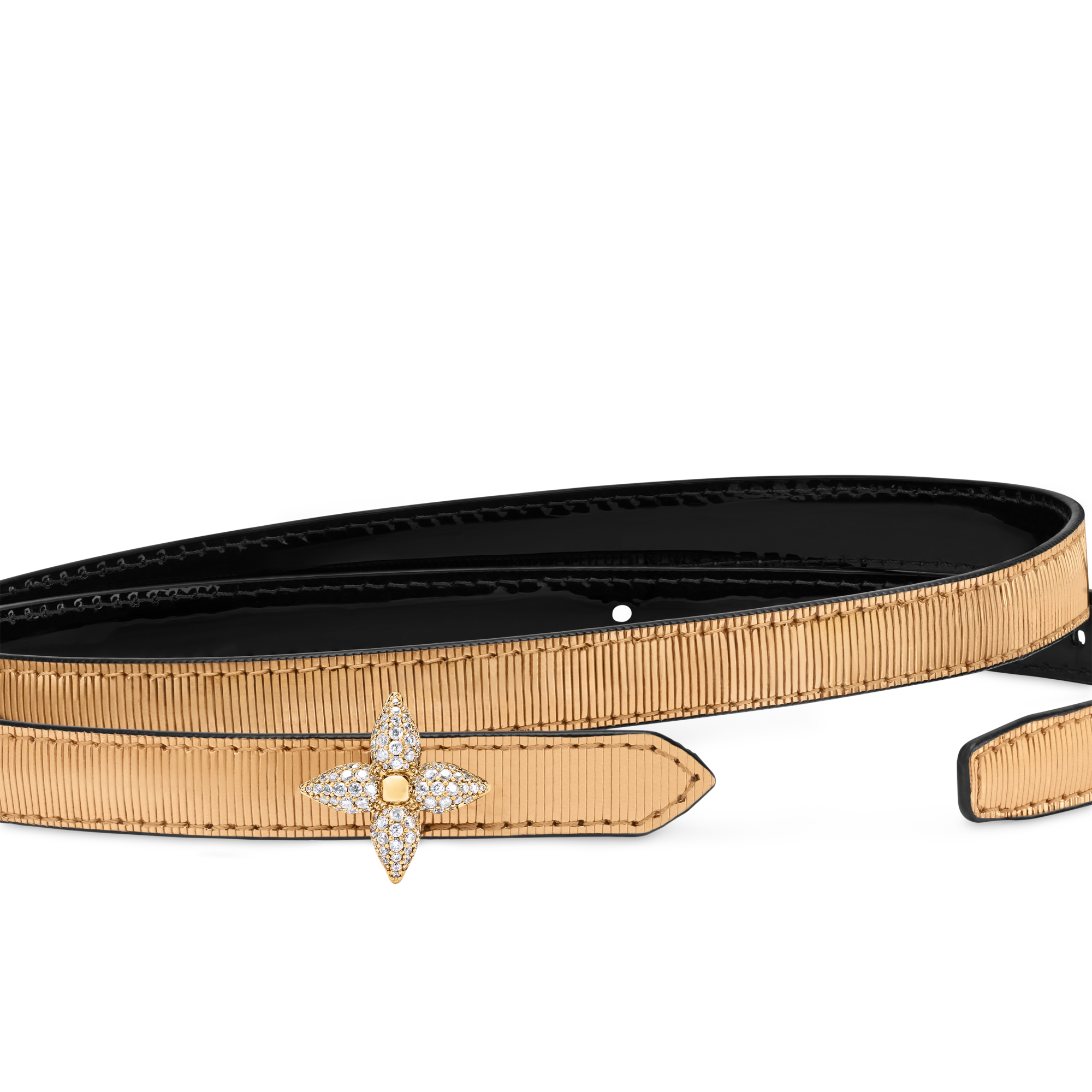 Mini Flowergram Reversible 15mm Belt  in Women