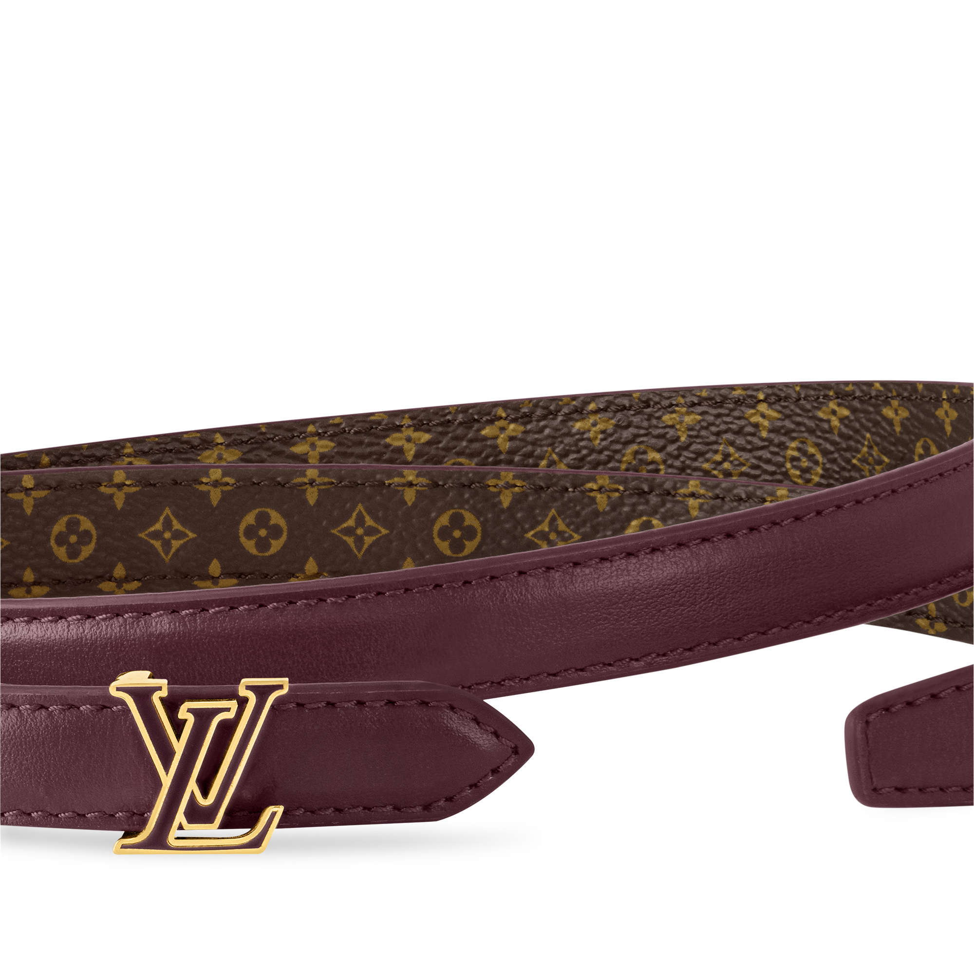 Mini LV Enamel 15mm Reversible Belt Monogram Canvas in Women