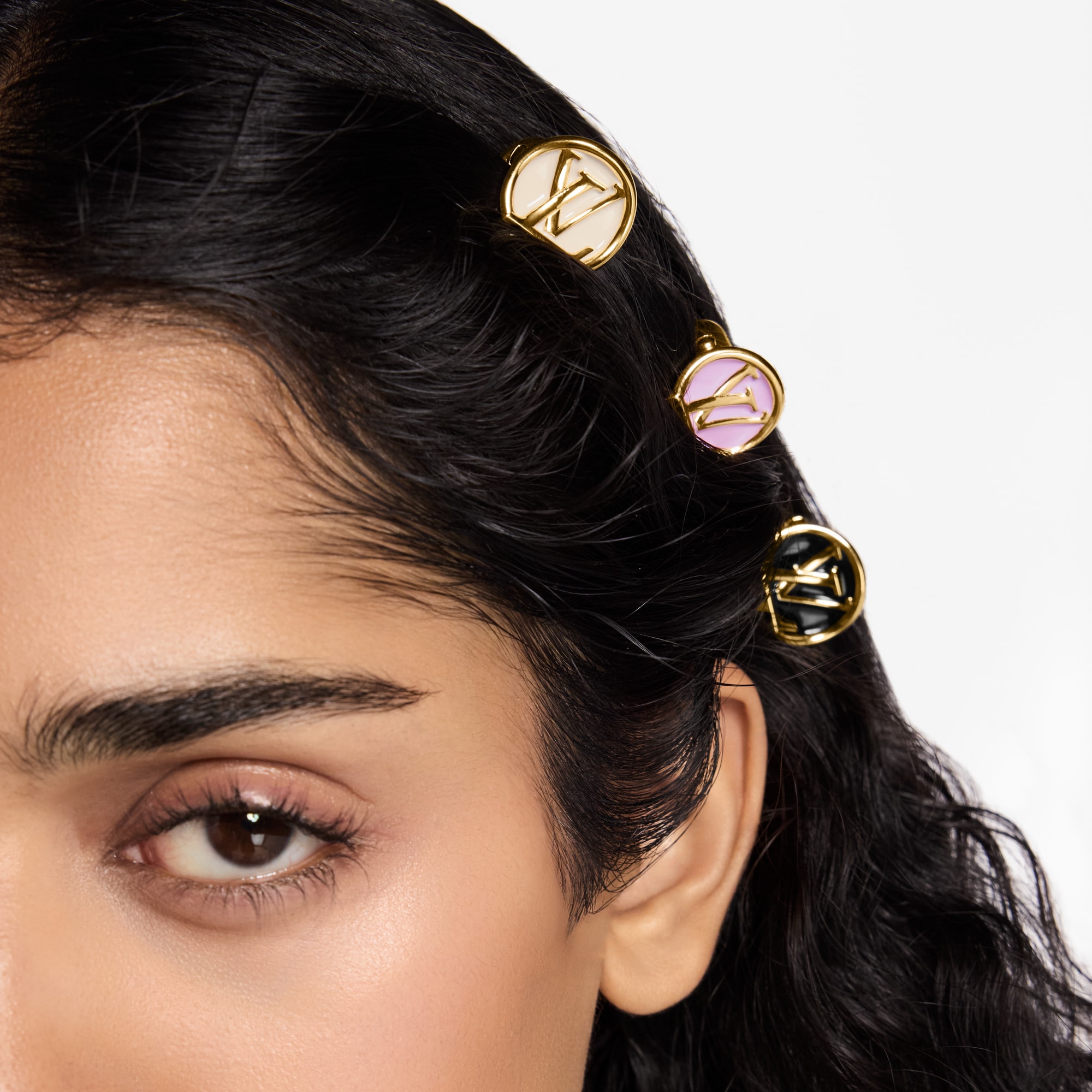 Mini LV Trio Hair Clips S00 in Women