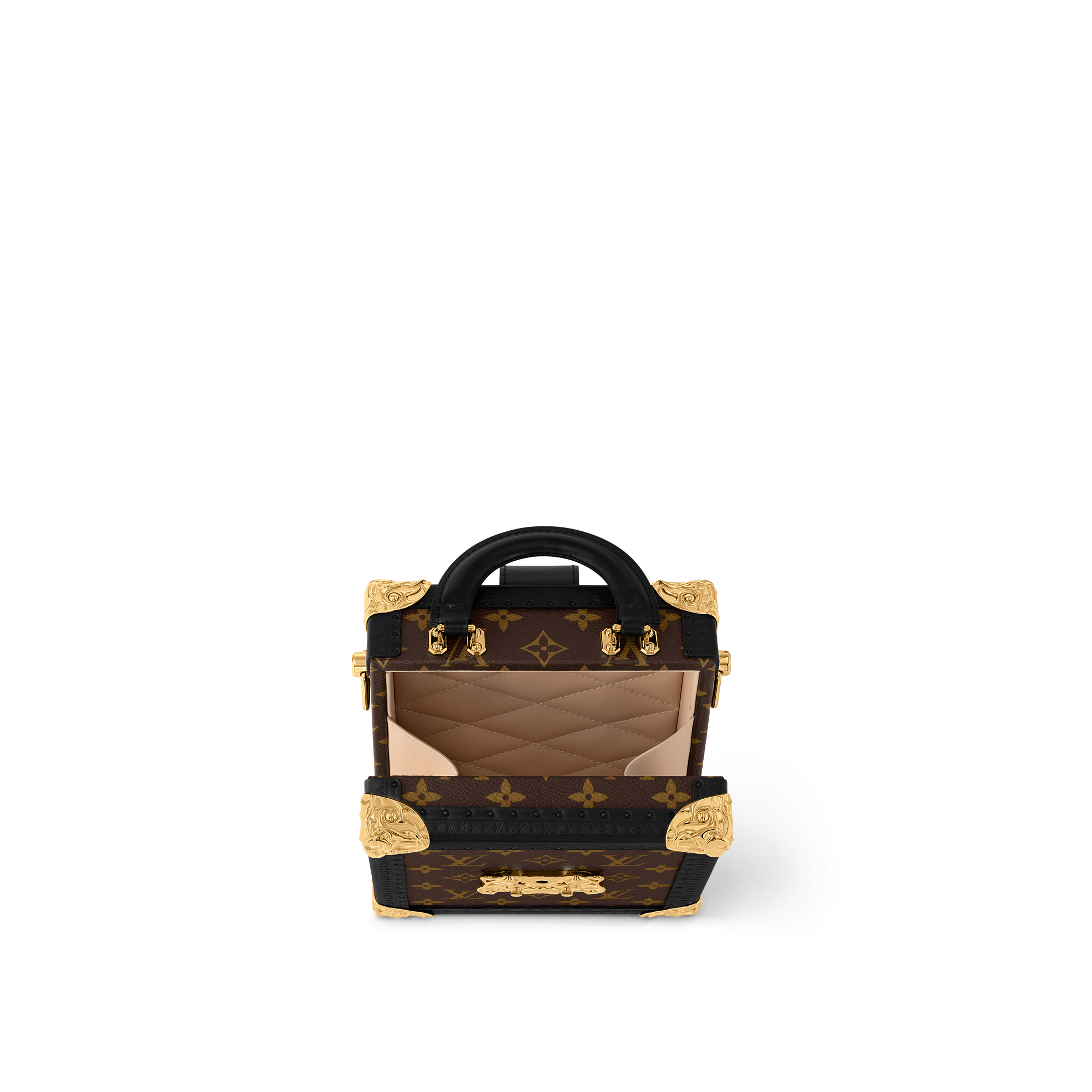 Mini Square Trunk Acanto Monogram Macassar Canvas in Les Extraordinaires