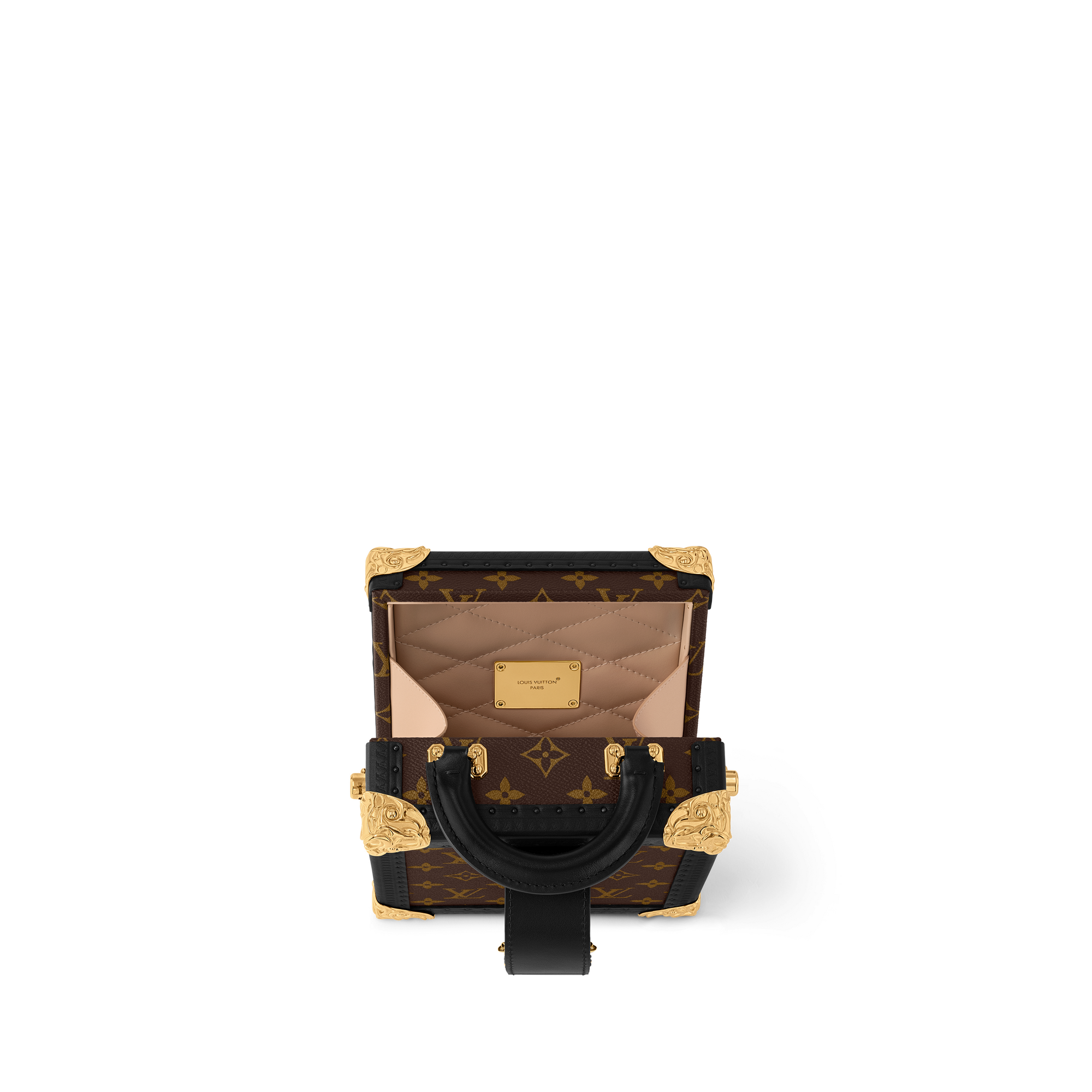 Mini Square Trunk Acanto Monogram Macassar Canvas in Les Extraordinaires