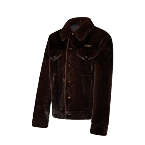 Mink Trucker Jacket in Men's Ready to Wear Outerwear and Coats collections by Louis Vuitton (Product zoom)