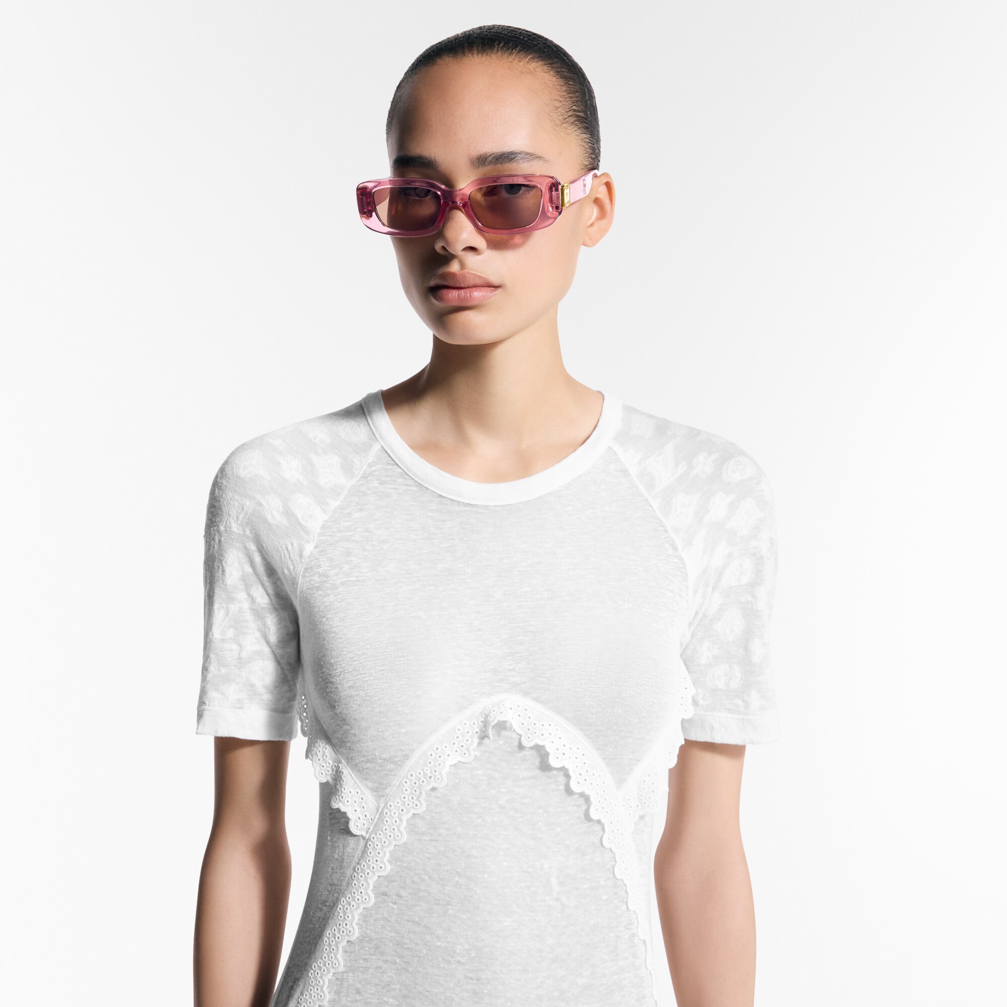 Monogram Accent Jacquard Dress   in Women