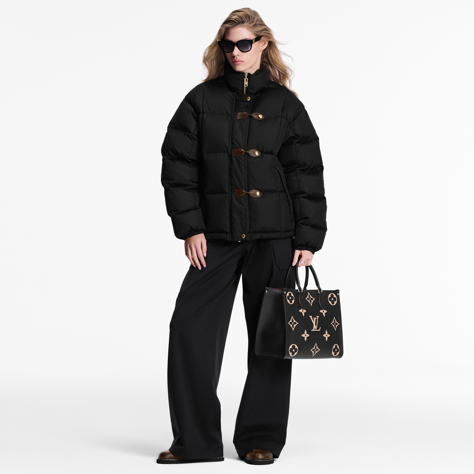Monogram Accent Pillow Puffer Jacket  in Women