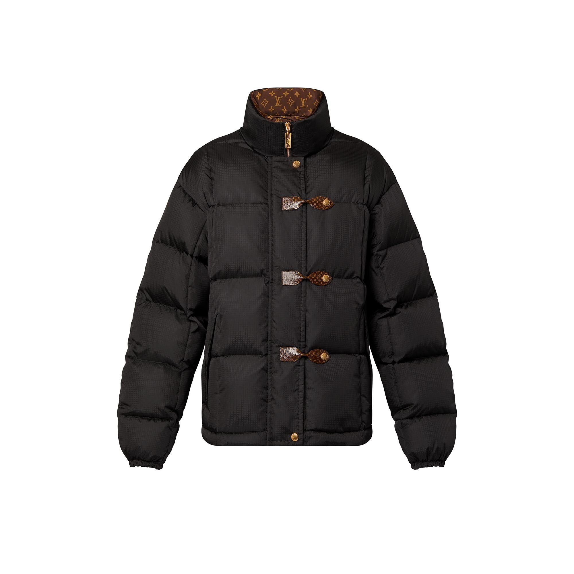 black louis vuitton puffer jacket