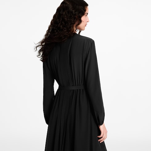 Monogram Accent Pleat Dress in Women's Ready to Wear Dresses collections by Louis Vuitton (Product zoom)