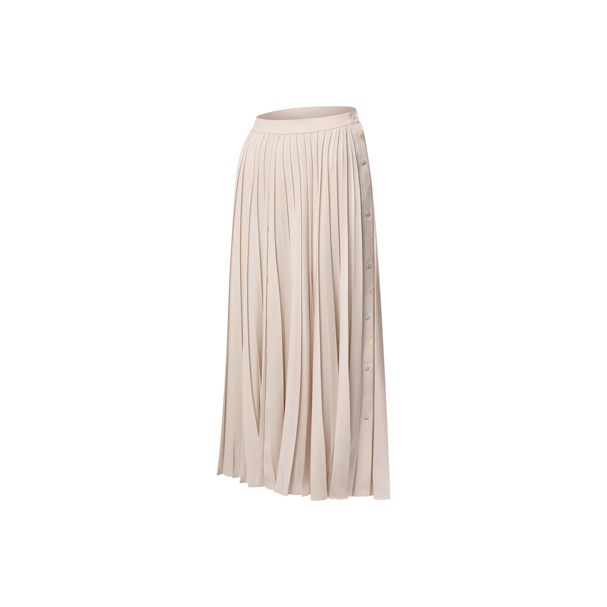 Monogram Accent Pleated Skirt  in Women